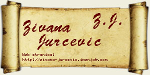 Živana Jurčević vizit kartica